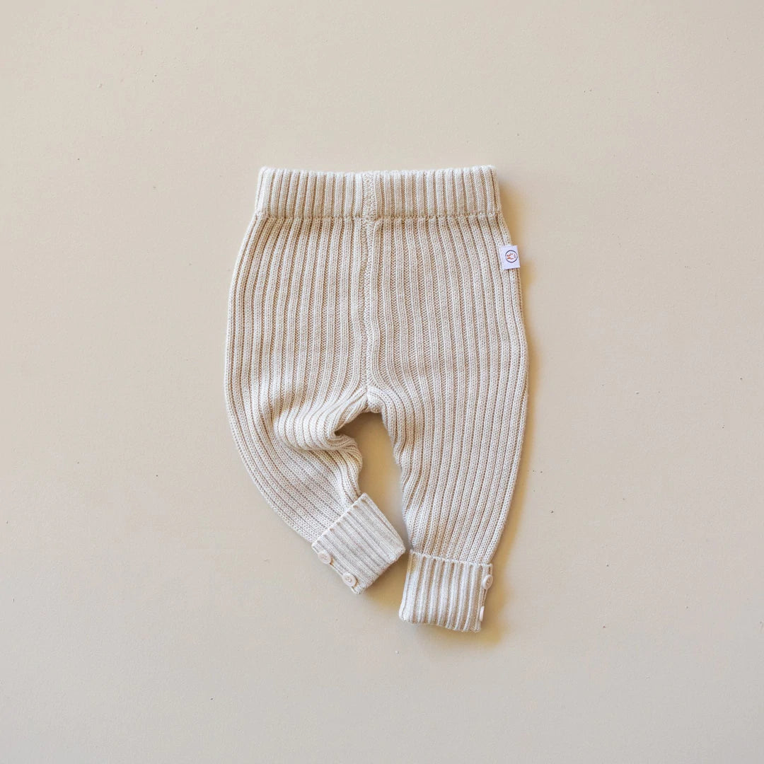 Unisex Rib-Knit Leggings for Baby