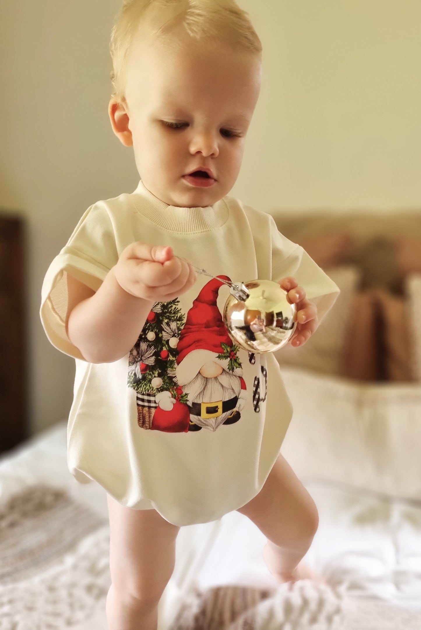 Ho Ho Ho Santa bubble Romper