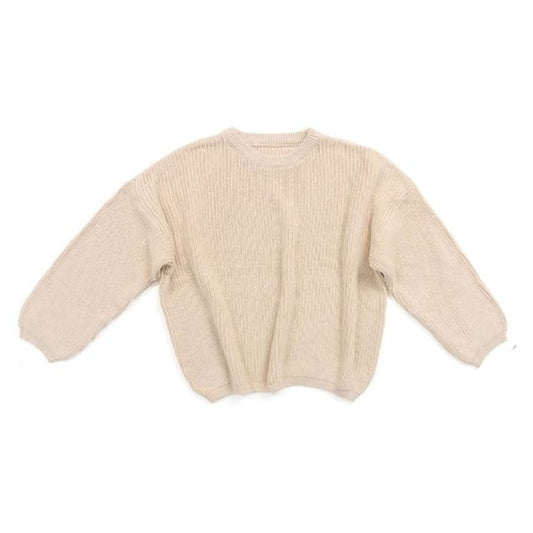 Cosy knit Baby & toddler jumper in a beautiful natural colour. relaxed fit