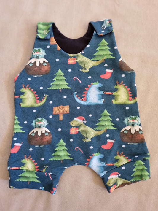 Romper Dino Christmas - knee length