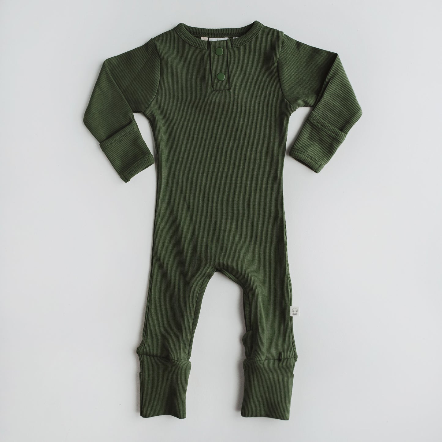 Olive Growsuit for toddlers & babies with foldable hand & foot mittens