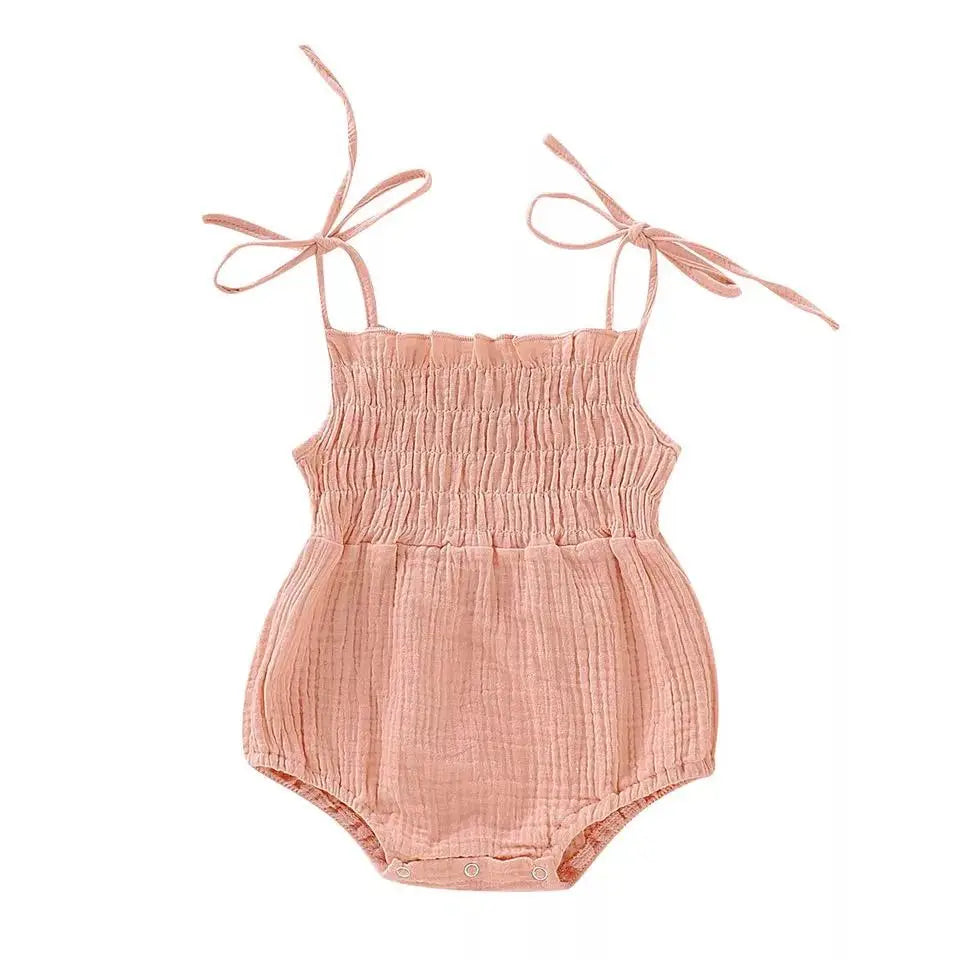 Tie sleeve Bodysuit - Pink